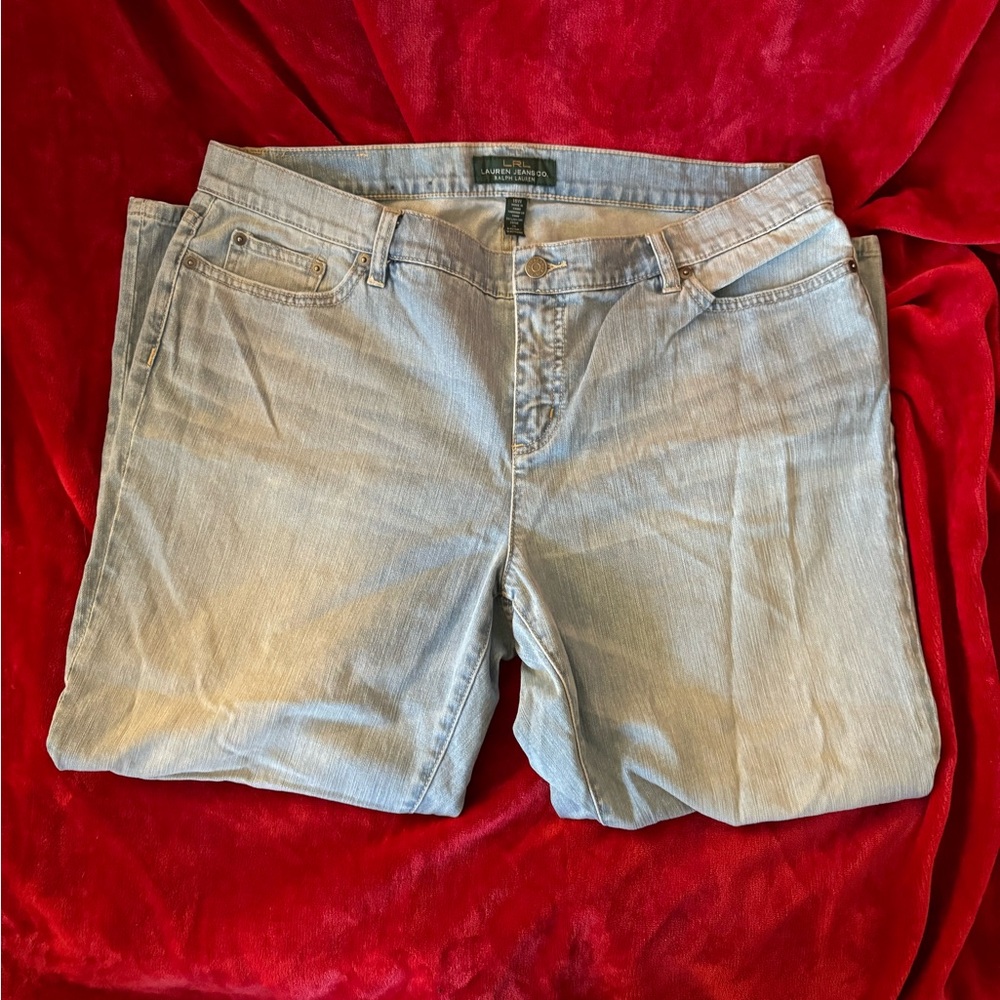 Ralph Lauren White Wash Jeans